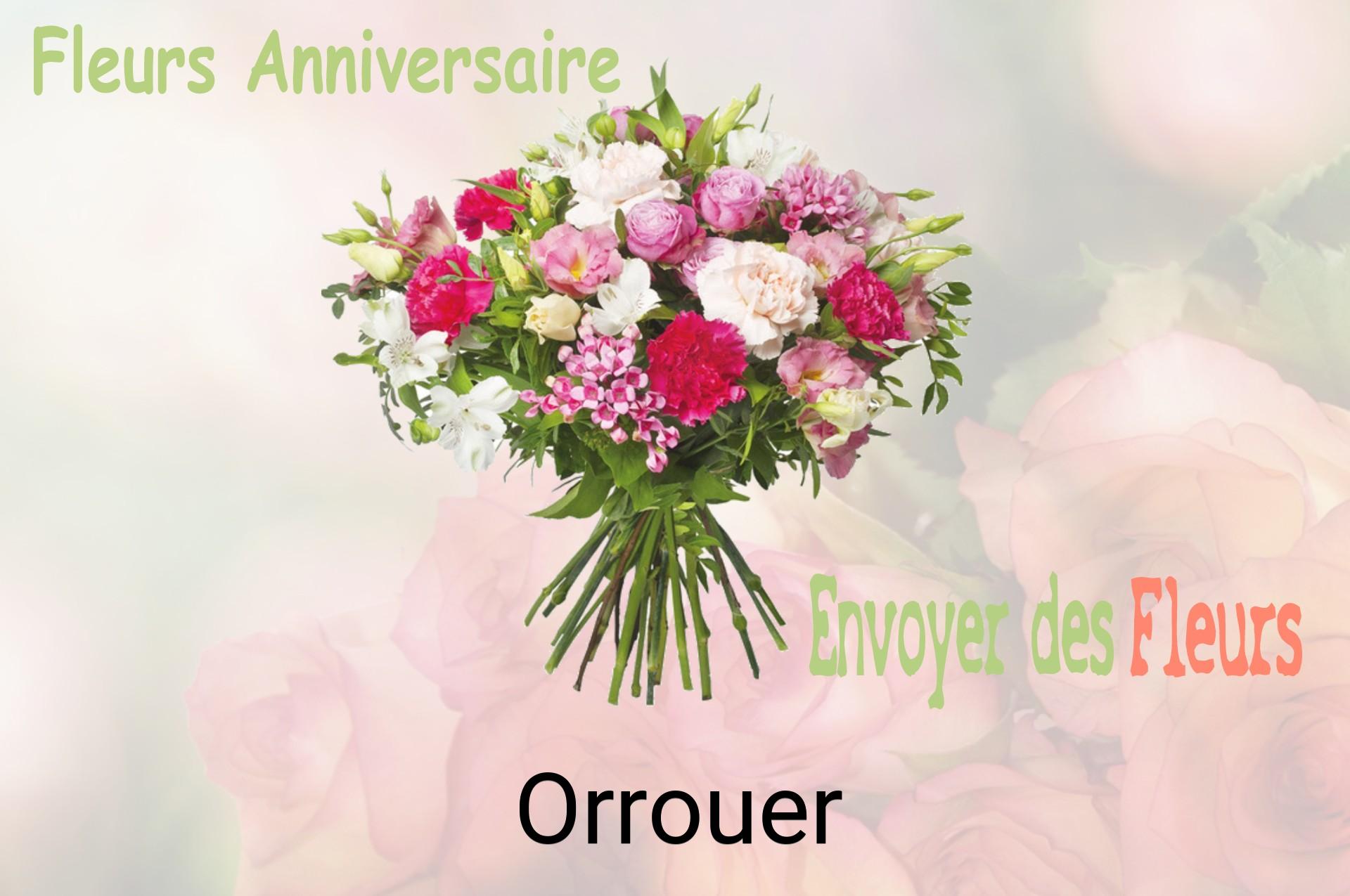 Bouquet de fleurs d’anniversaire livré à Orrouer